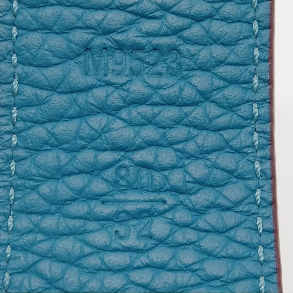 NEW Auth Louis Vuitton Blue Leather Damier Infini Belt Men’s Size 90 Very Good - Picture 6 of 11